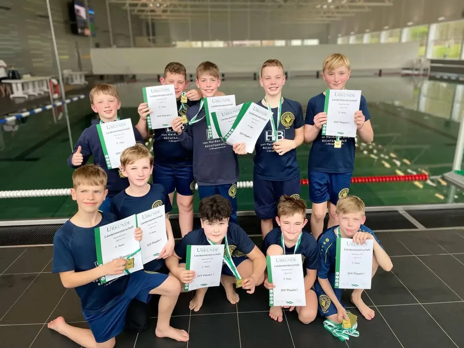 Wir sind U12 Landesmeister Sachsen im Wasserball